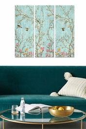 Wallity Cuadro Decorativo de MDF Multicolor (3 Piezas)